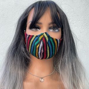 Beautiful Unique Handmade Masks ✨ Sarape Stripe Mask 🇲🇽✨